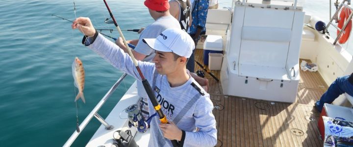 fishing using a fishing charter